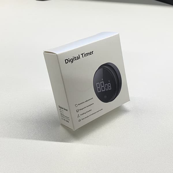 Magnetisk digital timer for matlaging på kjøkkenet Hvit White