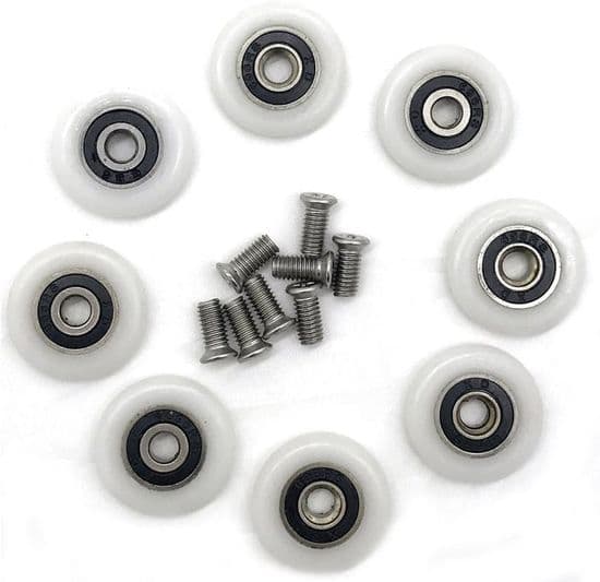 Delar Skjutbara Duschdörrshjul, 23mm Duschdörrshjul