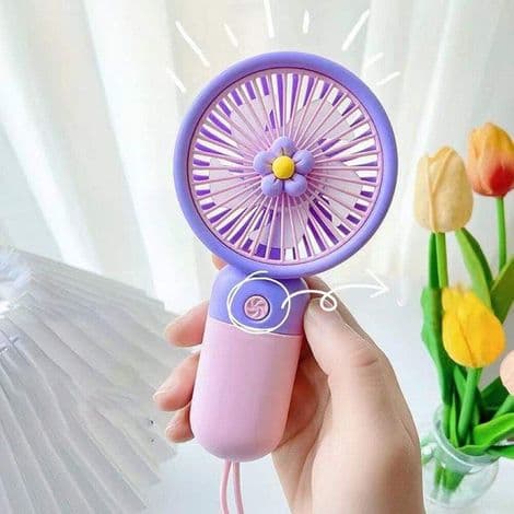 Mini bærbar ventilator. USB genopladelig bærbar ventilator. Søde små køleventilatorer
