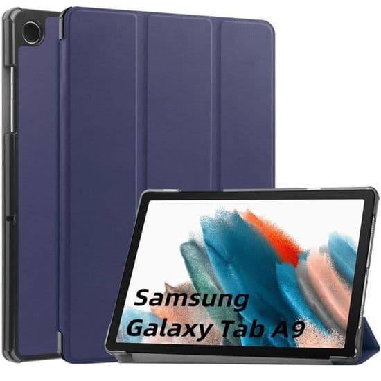 Stødsikkert etui - Samsung - Galaxy Tab A9+ - 11-tommer - PU-læder - Mørkeblå