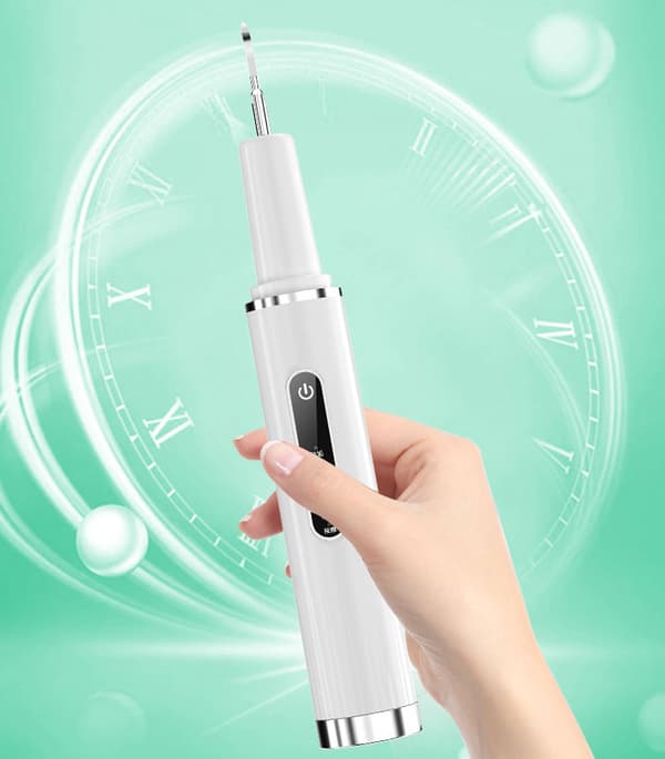 USB oppladbar tannirrigatør IPX6 vanntett 6 moduser Hvit