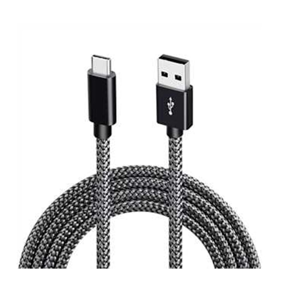 USB-A 2.0 to USB C Cable with 3A Fast Charging Black 1 m