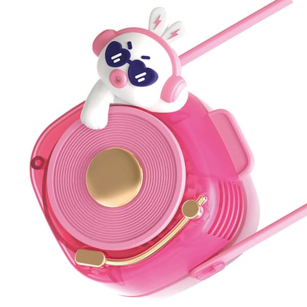 Bladeless halsventilator. USB genopladelig. 3 hastigheder. Bærbar og let til udendørs brug - Pink