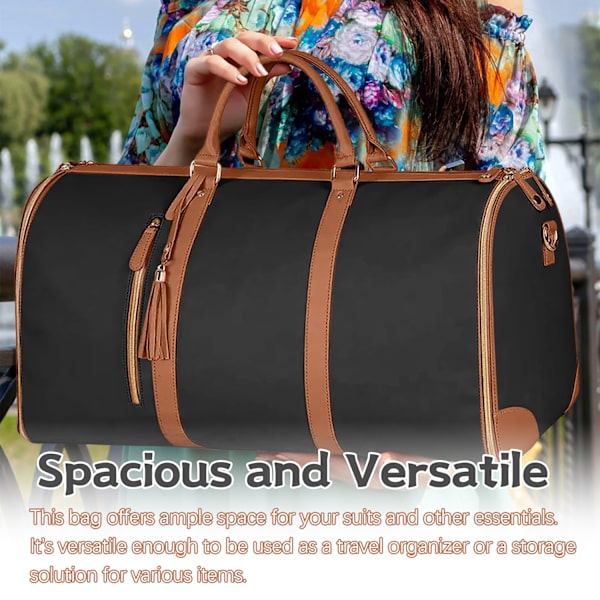 Foldable Suit Garment Bag Brown Brown