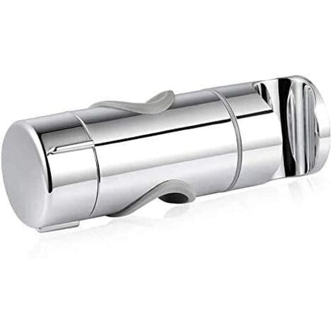 Justerbar håndholdt dusjholder, dusjhodeholder, 19–25 MM justerbar diameter, krom ABS dusjhodeholder (sølv)