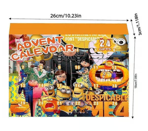 2026 Minions julegave blind boks - julekalender 24 dages nedtællingsoverraskelse