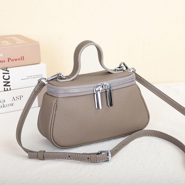 Stilfuld Mini Crossbody Taske til Kvinder Grå
