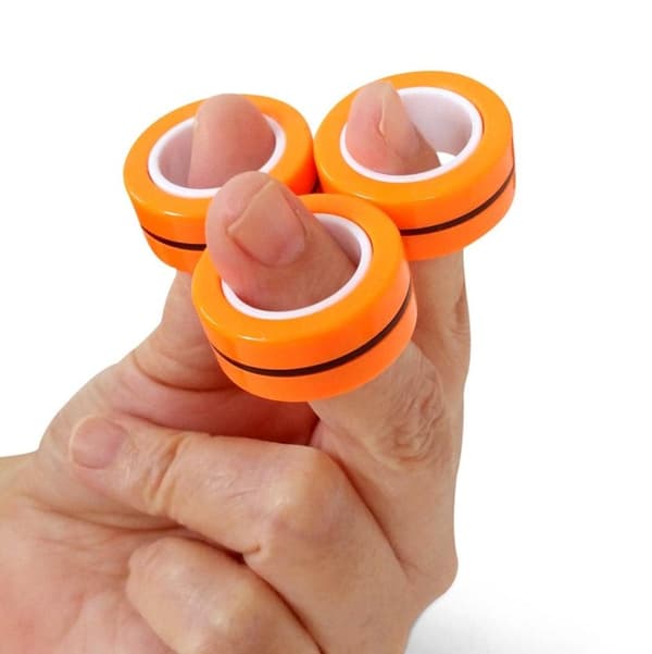 3-pak - Magnetiske Ringe / Fidget Legetøj - Magnetkugler