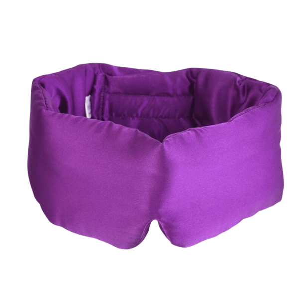 Adjustable Double-Sided Silk Sleep Mask NavyBlue Purple