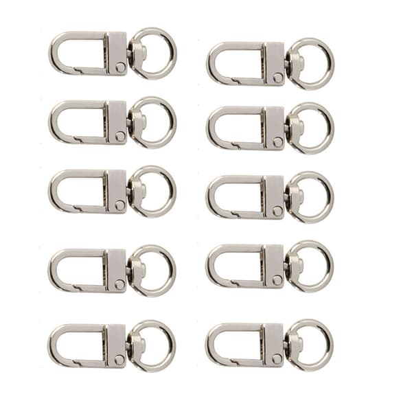 Sett med 10 premium portkroker Sølv Black