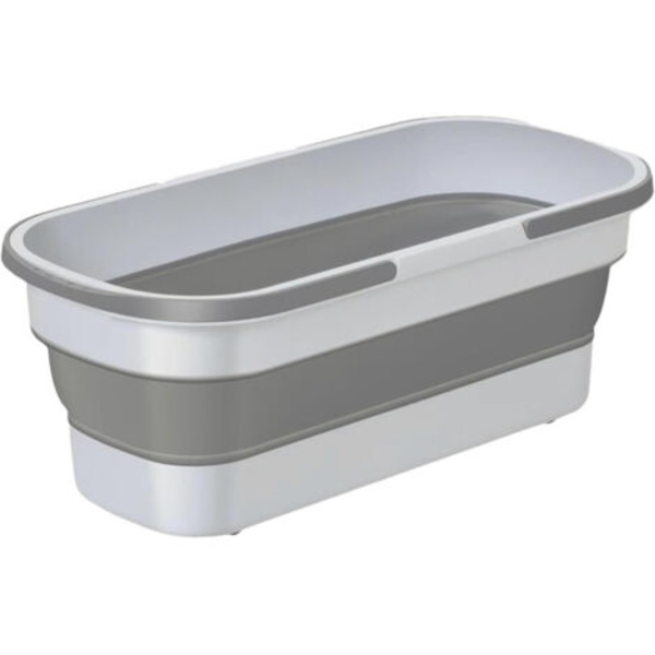 Sammenleggbar bøtte, sammenleggbar, vaskbar, rektangulær kurv, 46 cm