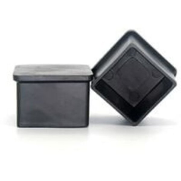 Firkantede gummihætter - 30 mm - Til stole, borde, møbelben