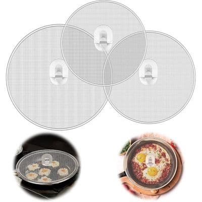 3 STK Sprutlokk 34cm, Sprutlokk, Sprutgrill, Rustfri Panne med Håndtak