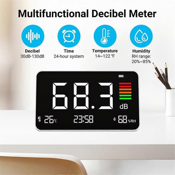 Desibelmåler, Digital Lydnivåmåler 30-130db