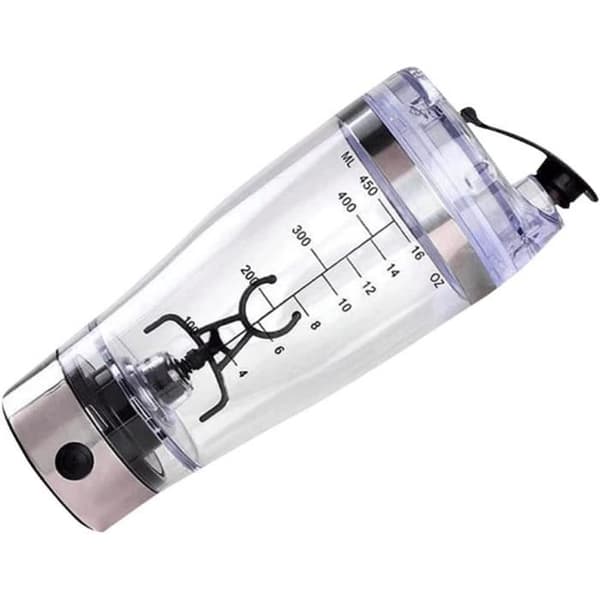 Proteinsheaker - ELEKTRISK - 450 ml - Läckagesäker - Bärbar - Lätt att rengöra