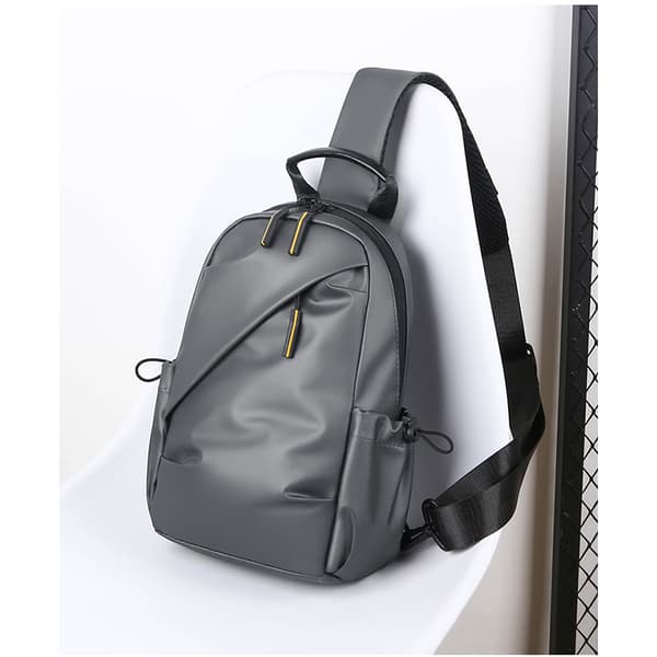 Water-Resistant Sling Bag Shoulder Bag for Men Grey