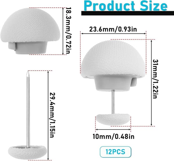 Mushroom Duvet Cover Clips - 10 Set, Non-slip Quilt Fasteners, Reusable Sheet Holders