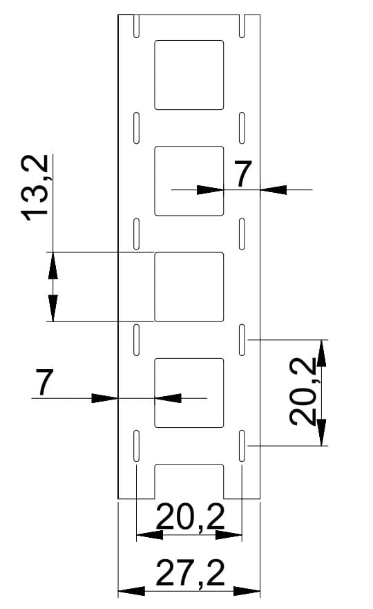 Batteri Nikkelstripe -2P - 5 meter rull M S
