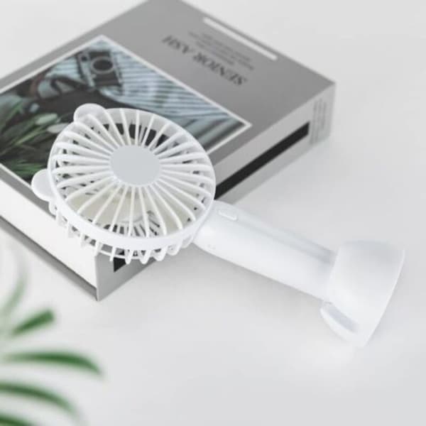 Mini bærbar USB-bordventilator, 3 justerbare ventilatorhastigheder, mini personlig USB-ventilator, batteridrevet.