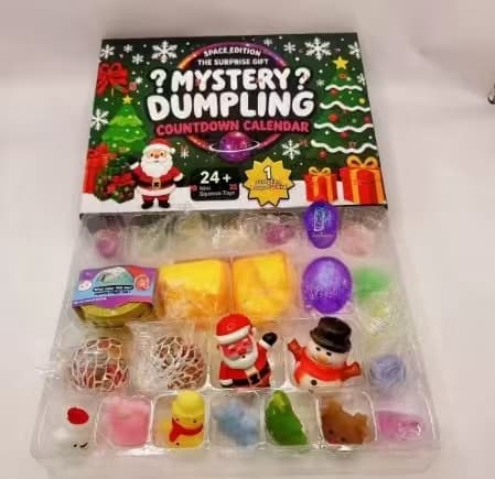 2026 New Squishy Bao Bun Advent Calendar, 24-Day Countdown Blind Box, Soft Stress Relief Toy Gift 1
