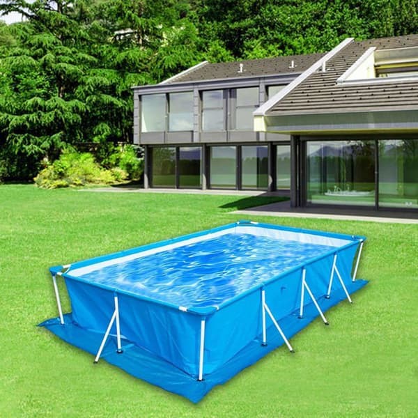 Poolgulvmåtte 2,96 x 2,04 meter - PE (polyethylen) - Rektangulær - Blå