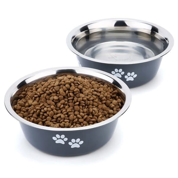 2-i-1 kattmatare, justerbar hundmat- och vattendispenser, 2,2L mat och 528ML vattendispenser
