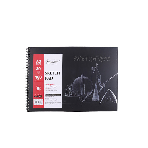 Sketchbook - Minimalist Drawing Pad with Hard Case A3 A5