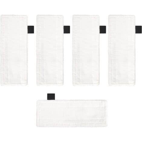 Sett med 5 mikrofibergulvputer kompatible med Karcher EasyFix SC2 SC3 SC4 damprensere, erstatningsputer for dampmopper, rengjøringstilbehør