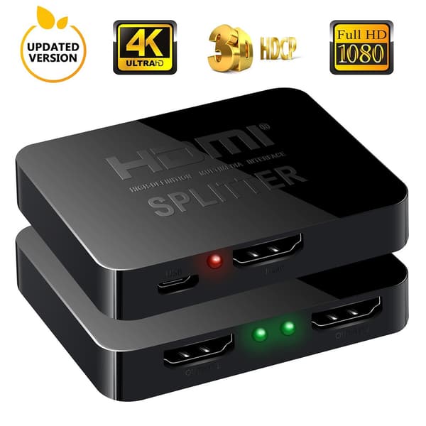 2-ports HDMI Splitter 1x2 - 3D og 4K
