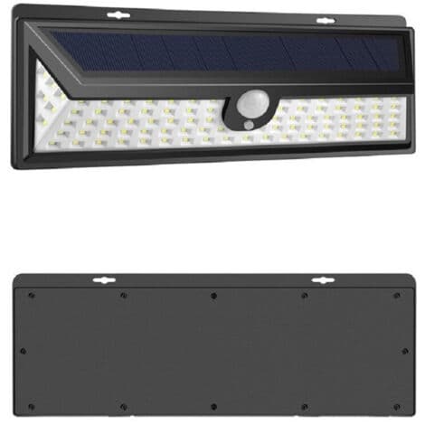 190 LED-strålkastare med solpanel och rörelsedetektor, skymningssensor, 30W