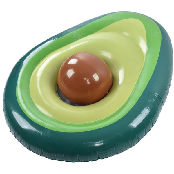 Avocado Pool Float, Oppustelig PVC Pool Raft, Loungestol, Strand Flyder Festlegetøj med Bold