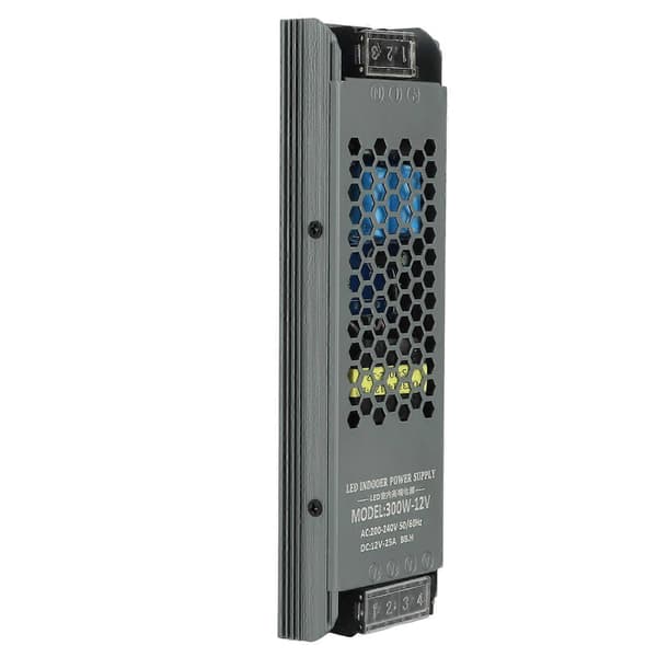 LED Strømforsyning AC200?240V DC12V 300W Lavspændingstransformatoradapter til Indendørs Udendørs LED-lys