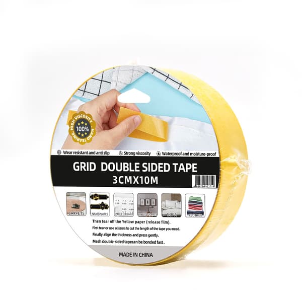 Dobbeltsidig stofftape - Sterk selvklebende 2cm x 10m 3 m 3 m