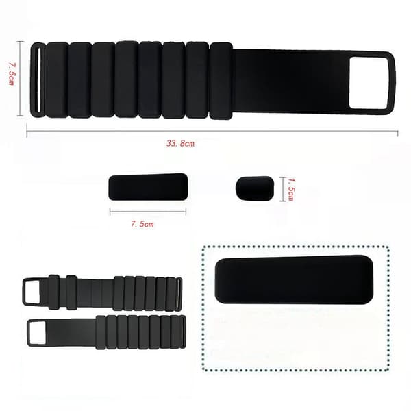 Adjustable Wrist and Ankle Weights Black Grey