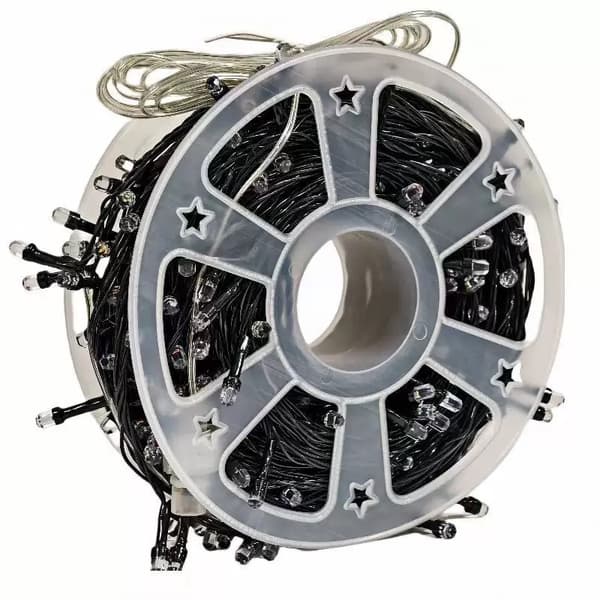 Udendørs lyskæde, 1000 LED 100 meter, Plug-in model Varmhvid[mo] Varm Hvid 500 LED