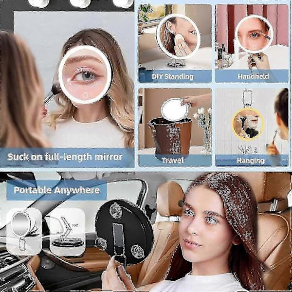 30X Forstørrelsesspejl, Perfekt til Præcisionsmakeup og Detaljering