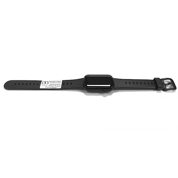 Smartwatch med pulsmåler, blodtryksmåler, søvnmonitor, skridttæller sort