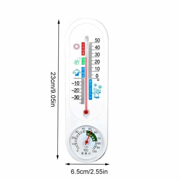 Växthustermometer, högprecisions inomhus väggmonterad termometer, väggmonterad växthustemperaturmätare