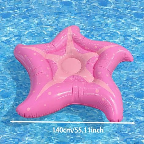 Voksen Pool Float. Oppustelig Søstjerne Float 150cm. Pink Oppustelig Hængekøje Pool Float.