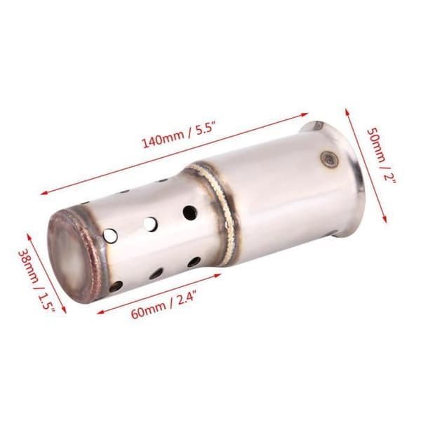 Universal 51mm Motorcykel Lyddæmper DB Killer Støjreducer
