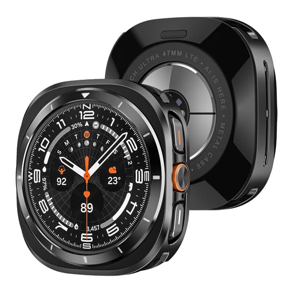 Metalkasse til Samsung Galaxy Watch 7 Ultra Sort