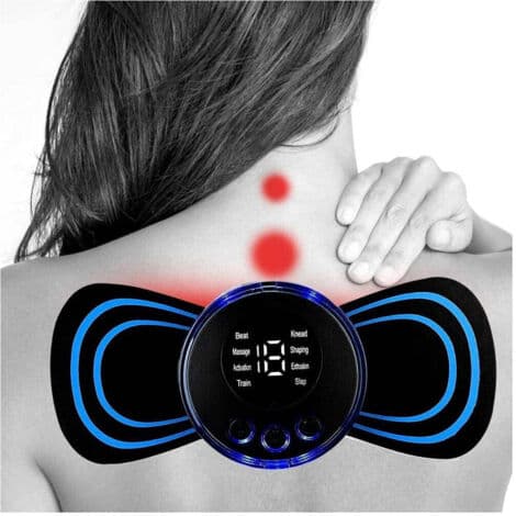Mini bärbar elektrostimulator för nacken