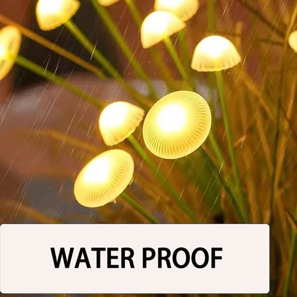 2-pak udendørs solcellehavelys, 8 LED vandmandslamper, solcelleildfluesvinglys