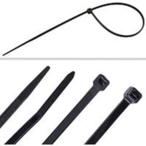 700 stk. sorte nylonkabelbindere, længder 10 cm/ 15 cm/ 20 cm/ 25 cm/ 30 cm