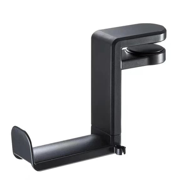 Desktop Clamp Headphone Stand 360° Rotating Headset Holder White Black