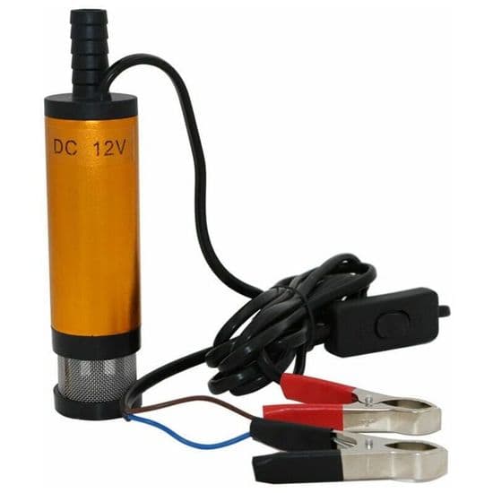 Dränkbar pump, 12V dränkbar pump för pumpning av vatten, dieselbränsle, 38mm oljeöverföringspump