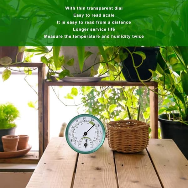 Innendørs termometer, hygrometertermometer, innendørs omgivelsestemperaturmonitor, drivhustermometer