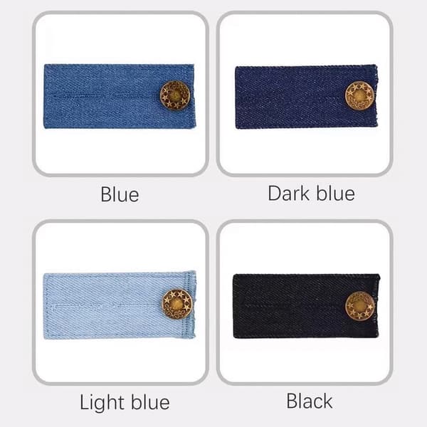 Waist Extender / Button Extender for Jeans - 4 pack 72x35x3 mm