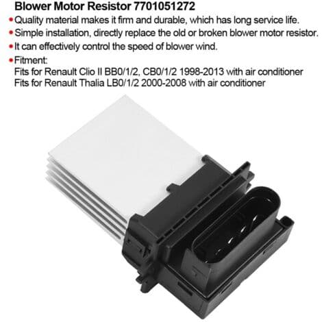Ventilatormotor modstand 7701051272 Erstatning for Renault Clio II Thalia