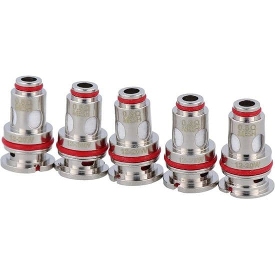 Förpackning med 5 Vaporesso GTX 0,8 ohm coils
